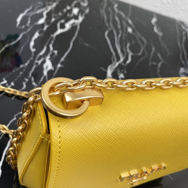 Pra*a saffiano leather