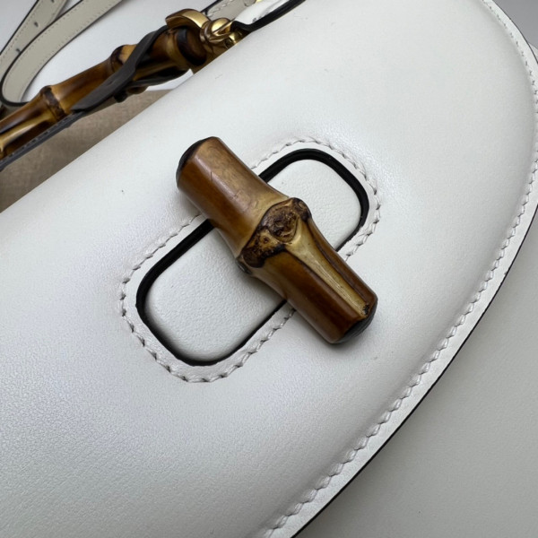 G*u*i small top handle bag with bamboo