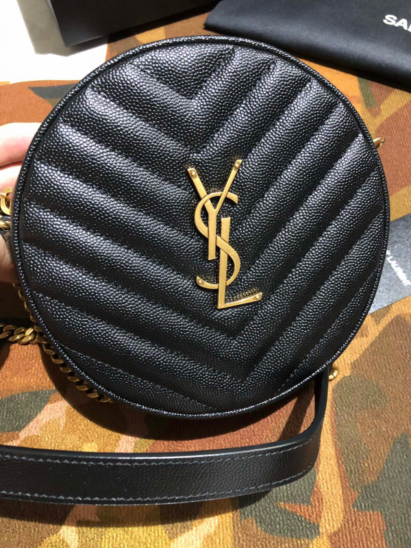 Y*L vinyle round camera bag