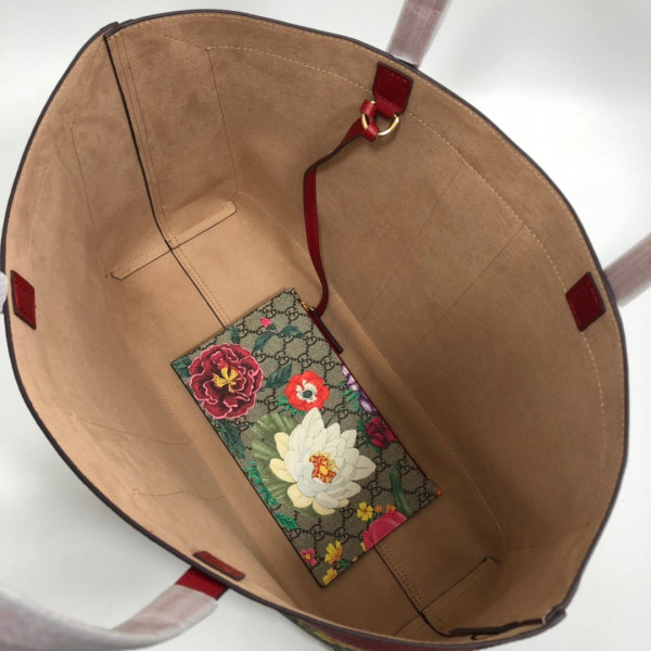 g*u*i gg S*p*e monogram flora web large ophidia tote