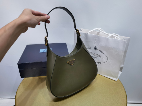 Pra*a leather shoulder bag
