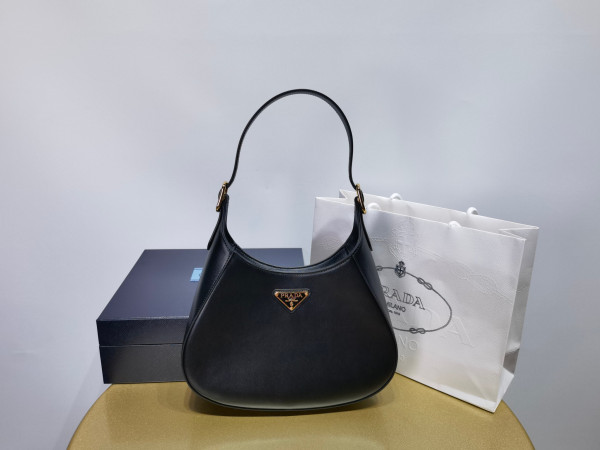 Pra*a leather shoulder bag