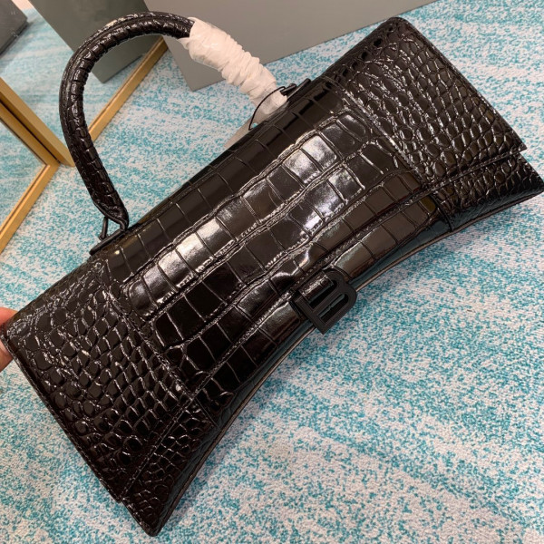 Ba*len*cia*ga  hourglass stretched top handle bag