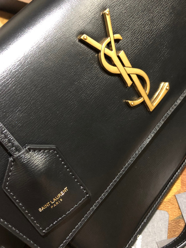 Y*L medium sunset satchel in smooth leather