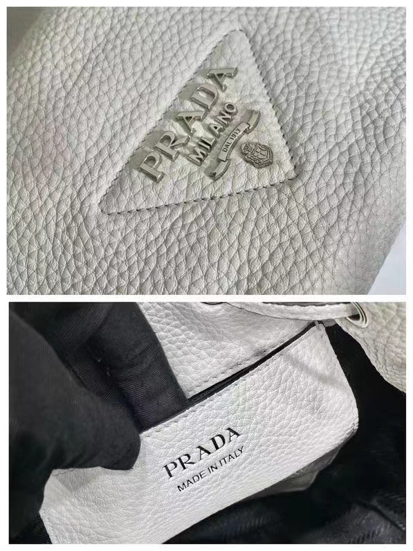 Pra*a  leather bucket bag