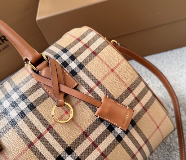B**rry medium check bowling bag-30*15*21cm