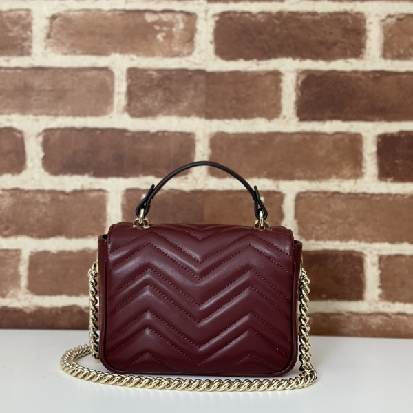 G*u*i gg marmont mini top handle bag-17*13*6cm
