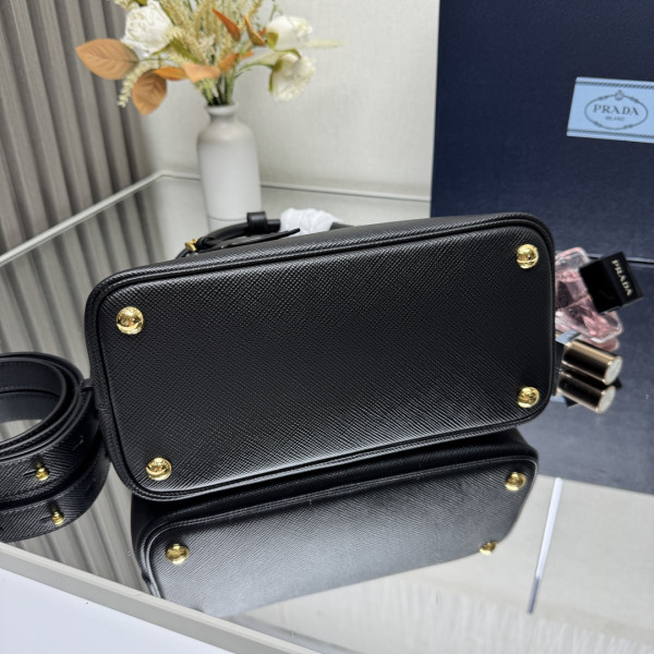 Pra*a small double saffiano leather bag
